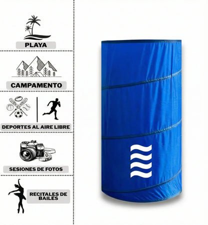 Vestuario Portátil - Ideal para playa, camping o aire libre